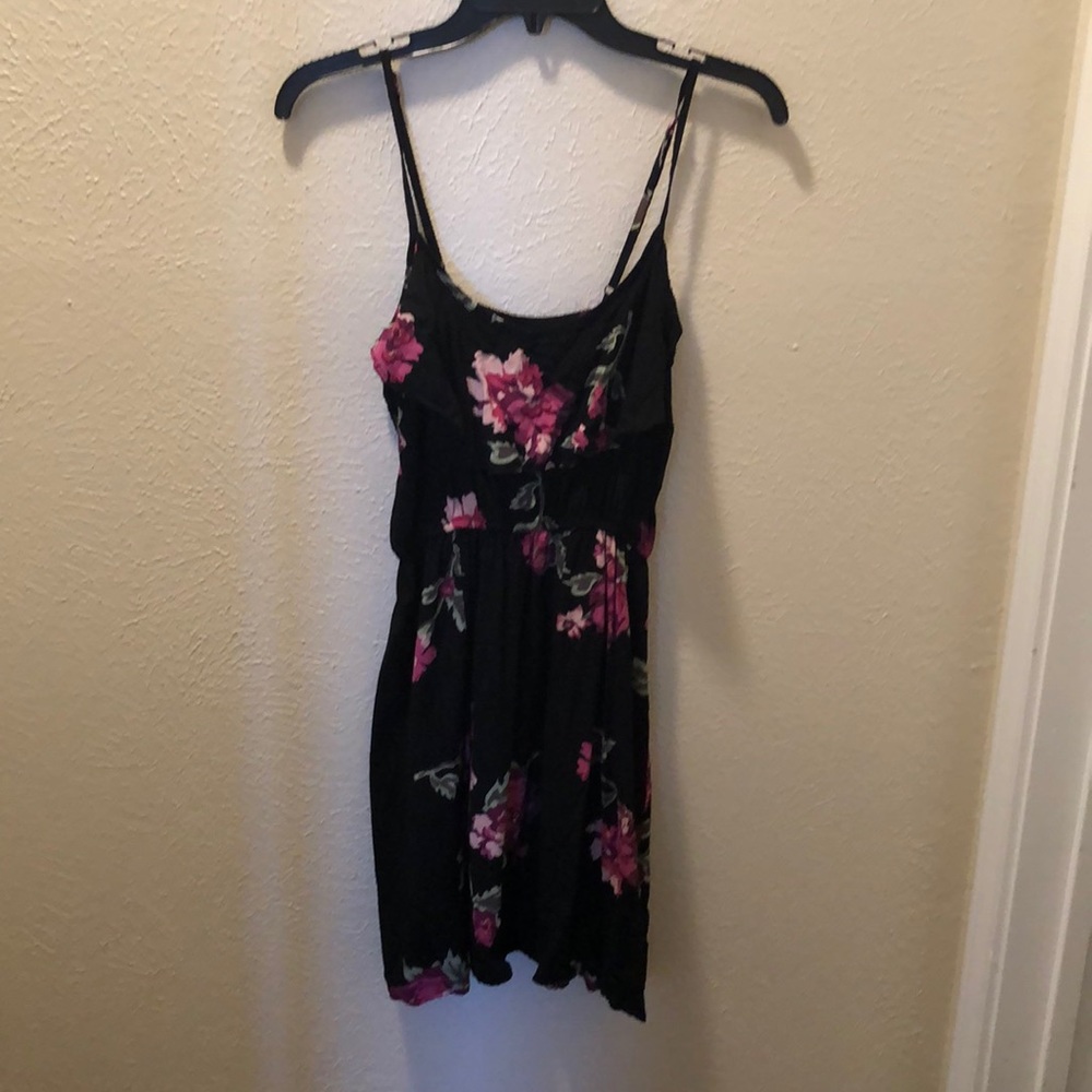 Black floral dress